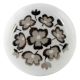 Silver Flower Flat Ceramic Wine Bottle Stopper